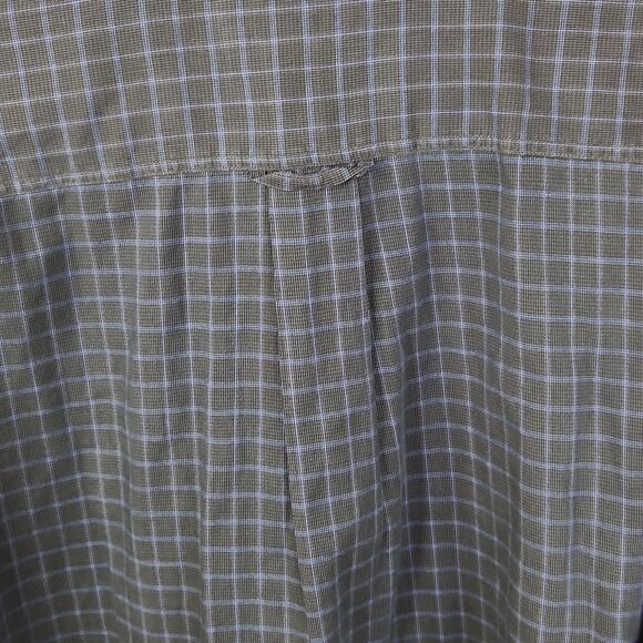 VTG Ermenegildo Zegna Plaid Print Long Sleeve Cotton Button Down Shirt Large - Picture 7 of 7